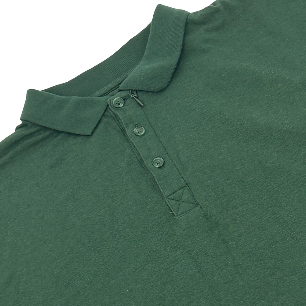 SCOTTeVEST Polo‎ Shirt Mens Medium Green Bamboo Blend TEC Travel Short Sleeve